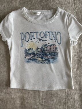 Altaro State "Portofino" White Graphic Tee